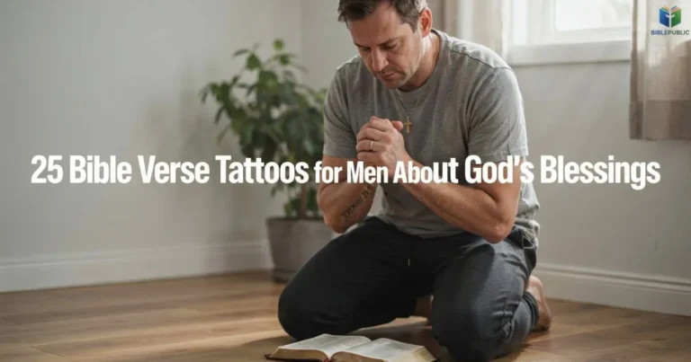 Bible Verse Tattoos for Men with God's blessings, meaningful Scripture tattoo and Christian faith
