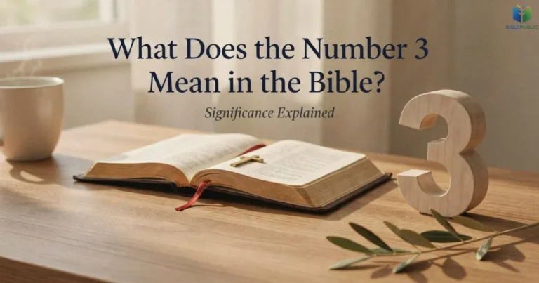 What Does the Number 3 Mean in the Bible with Scripture and faith