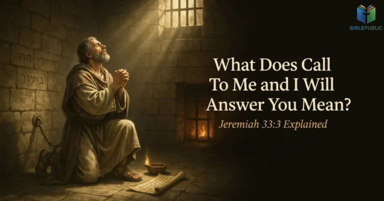Jeremiah 33:3 explained through prayer, faith, God’s answer, and divine revelation