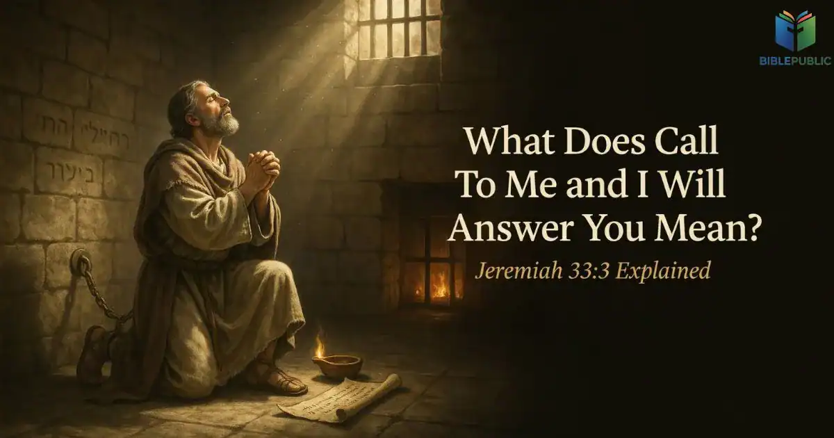 Jeremiah 33:3 explained through prayer, faith, God’s answer, and divine revelation