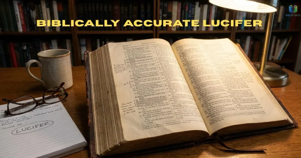 Open Bible in warm sunlight representing the study of Lucifer's meaning in Scripture.
